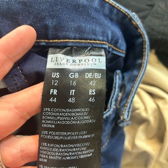 Liverpool Ladies Lucy Boot 12/31 Denim Jeans - Picture 9 of 10